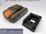 Battery holder for WORX Powershare black